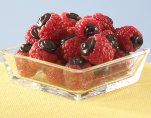 a Chocolate-Filled-Raspberries